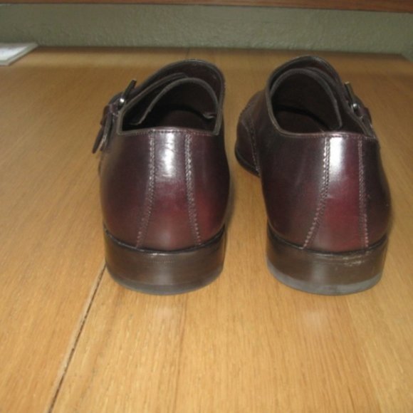 Salvatore Ferragamo Brown Brighton Tramezza Double-Monk Leather Loafers main image 6